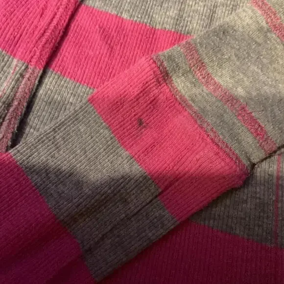 university of pink striped henley long sleeve - Picture 7 of 7